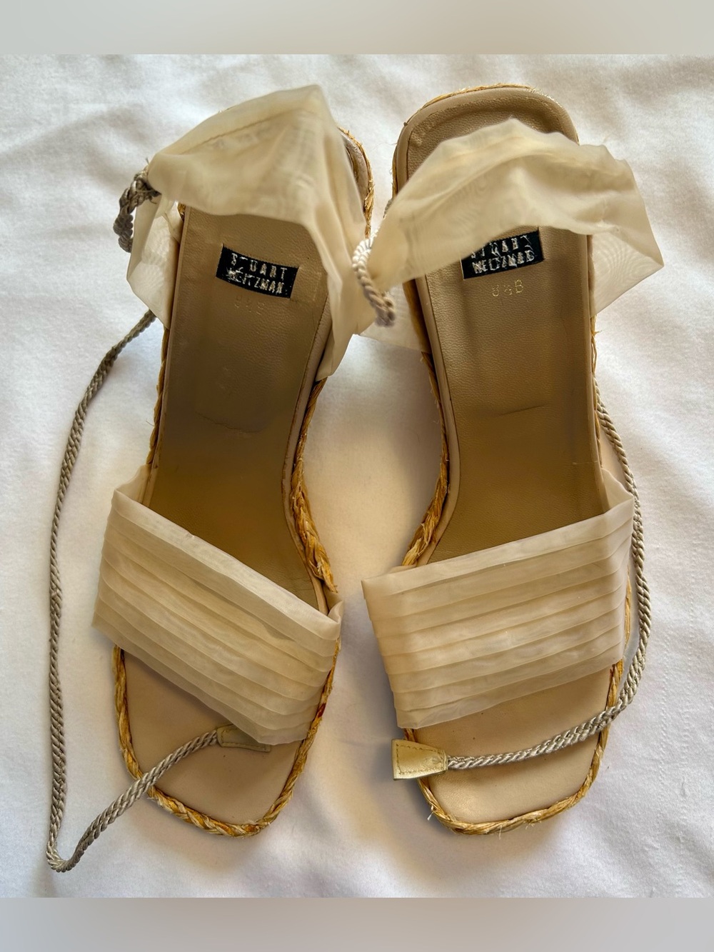 Stuart Weitzman Organza Sandals